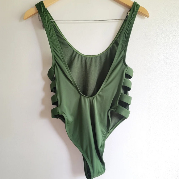 The Bikini Lab, One Piece, Green, Size Medium - Picture 5 of 9